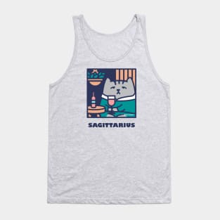 Quarantine Cat Zodiac Signs: Sagittarius cat Tank Top